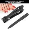 2Pcs/Set Large Stainless Steel Nail Clipper Finger Cutter Trimmer Nail