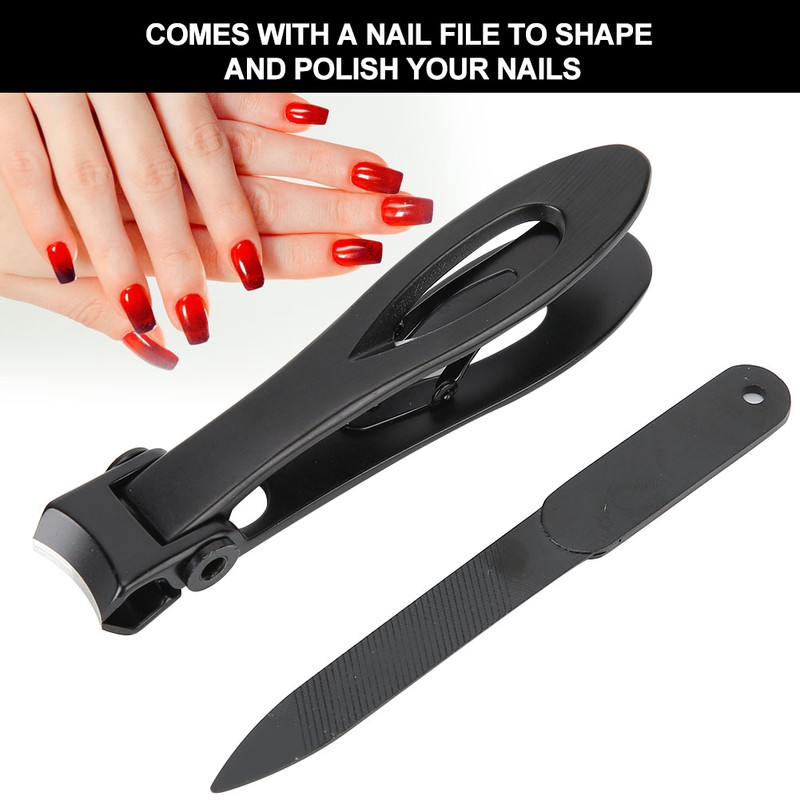 2Pcs/Set Large Stainless Steel Nail Clipper Finger Cutter Trimmer Nail