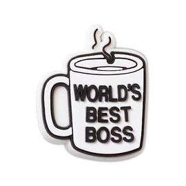 Crocs Jibbitz Shoe Charm Singles, The Office Merchandise for Adults and Teens, Worlds Best Boss Mug, One Size