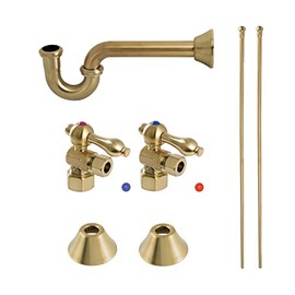 Kingston Brass CC53307LKB30 Trimscape Traditional Plumbing Sink Trim Kit with P-Trap in Brushed Brass