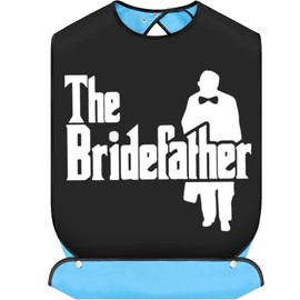 JNIAP Father Of The Groom Bibs Father Of The Bride Bibs Wedding Bibs For Adults Father Of Groom Bride Wedding Day Gift (Bridefather)