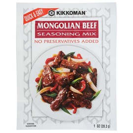 Kikkoman MONGOLIAN BEEF Seasoning Mix 1oz (6 Pack)