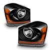 AKKON - For Dodge Durango OE Replacement Black Bezel Headlights
