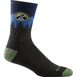 Darn Tough Men's ATC Micro Crew Midweight with Cushion Hiking Sock (Style 1956) - Eclipse, Small