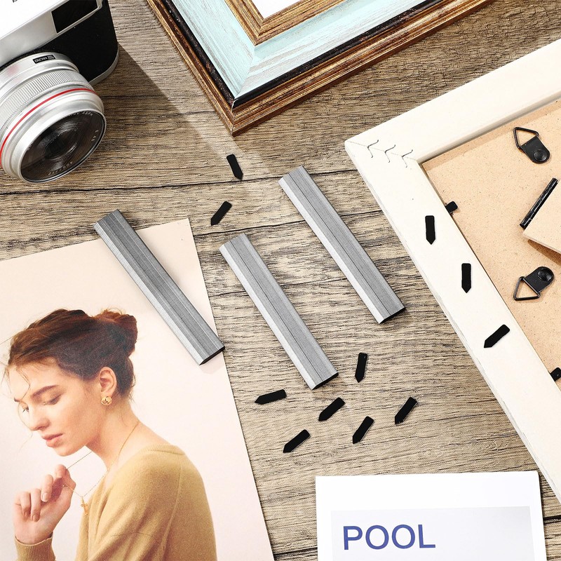 MorningRo 750 Pcs Picture Frame Points Refill Universal Flexible Inserts