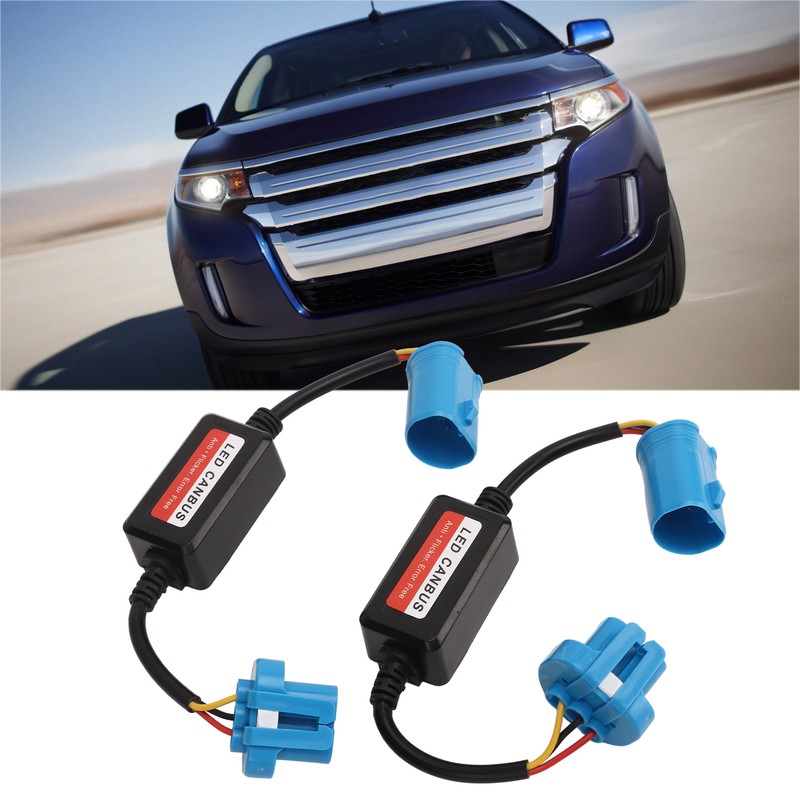 2Pcs Headlight Decoder 9007 HB5 Plug 12V DC Error Anti