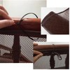 Fall Prevention Net for Stair Railings, Brown Mesh 0.2 inches