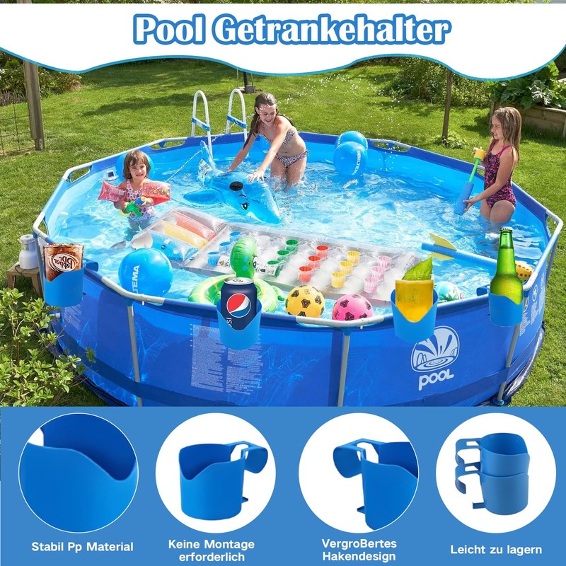 Pool Drink Holder, Inflatable Drink Holder, Floating Drink Holder, Multifunctional