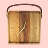 FTWDesign Wooden Watch with Faux Leather Strap and 22 cm