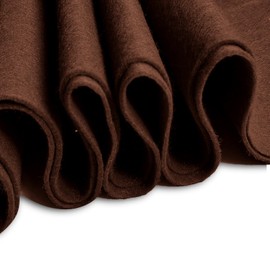Jtnohx Color Felt, 1 Square Yard Felt Fabric, 1.4mm Flexible Craft Felt Sheets, Felt Square for Art & Craft Project (Brown)