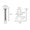 TNITRIB Toilet Seat Bolts for Kohler 1133024 Hardware Pack, for
