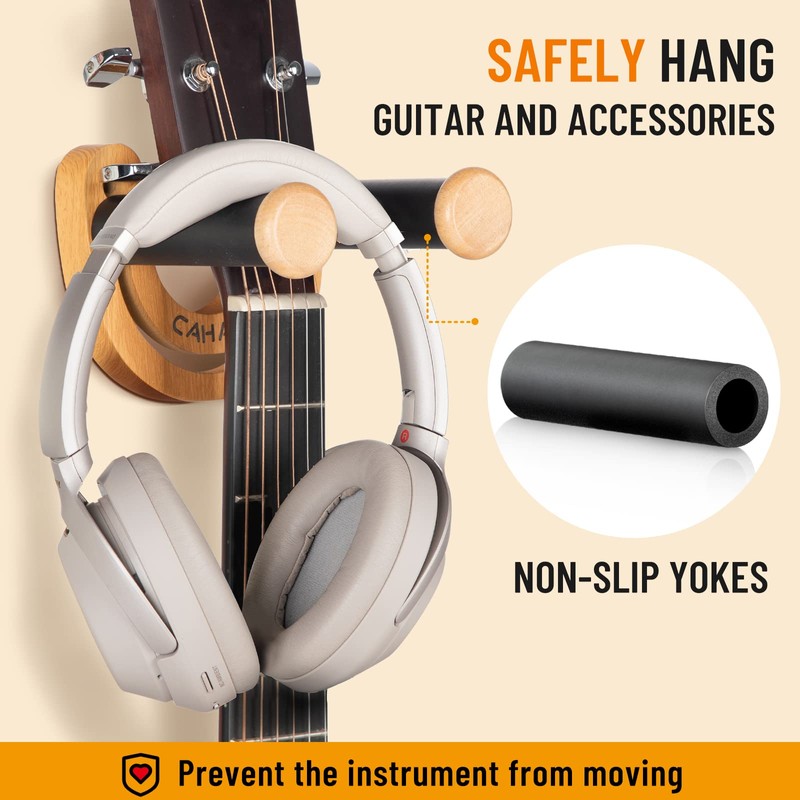 CAHAYA Guitar Wall Mount Hanger Guitar Hook Stand Width Adjustable