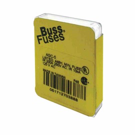 Bussmann 20 amps AGC Glass Tube Fuse 5 pk