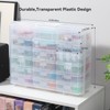 Novelinks Stackable Plastic Clear Storage Box Containers with Latching Lid