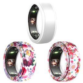 KSKSPE 3-Pack Ring Cover for Oura Ring Protector, Silicone Elastic Ring Cover for Oura Ring Gen 3 for Working Out Women Men （S for 6/7/8/9/10