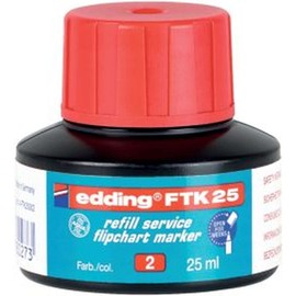 Edding Marker Flipchart Refill Ink for red