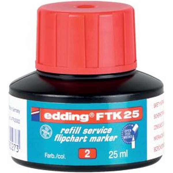 Edding Marker Flipchart Refill Ink for red