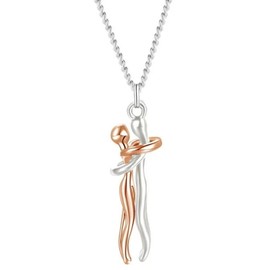 Hug Necklace for couples necklaces for him and her Affection link collar de abrazo eterno Couples necklace hugging promise necklace for him Unity necklace hug necklace for women Valentine