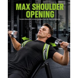 Playire Pro-Gym Posture Brace for Men, 8 cm Straps Help Spread Pressure
