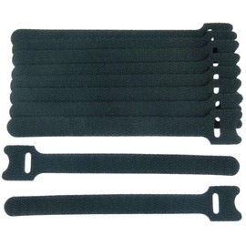 750 x Velcro Cable Ties 150 x 22 mm Black Velcro Cable Ties Cable Velcro Tape - Resealable/Reusable (750, 150 x 22 mm Black)