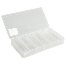 MC POWER - Heat Shrink Tubing Set | 100 Pieces in Assortment Box, Transparent