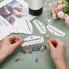 BENECREAT 60 Pcs Paper Wine Glass Charm Holder, White Wine