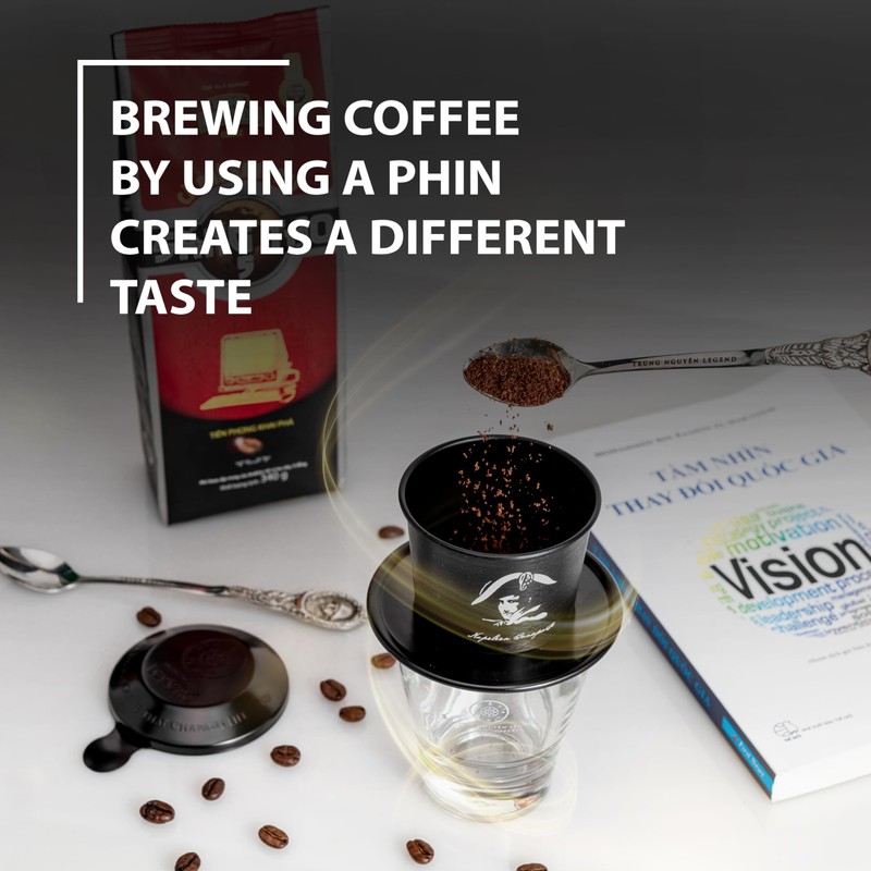 TRUNG NGUYEN LEGEND Vietnamese Pour Over Filter Set, Traditional Phin