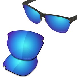Saucer Premium Replacement Lenses for Oakley Frogskins Lite OO9374 Sunglasses High Defense - Glacier Blue Polarized