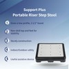 SUPPORT PLUS Riser Step Stool - 3 1/2"H Safety Half
