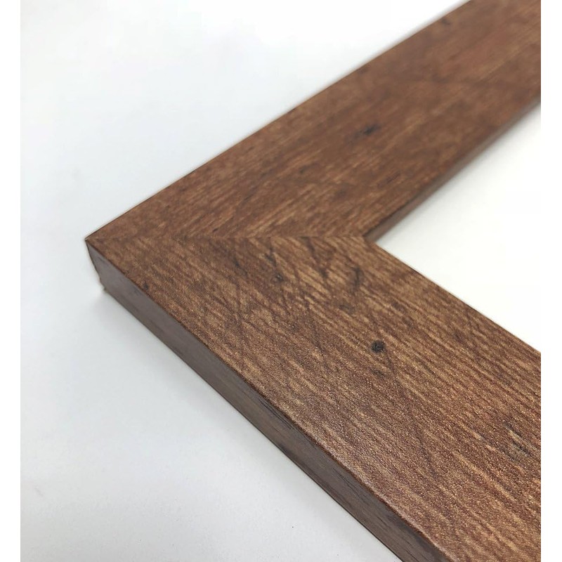 A4 / 29.7x21cm GLASS Window - Rustic Distressed Wood Effect