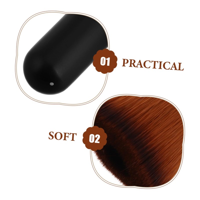 TOVINANNA Cushion Makeup Brush Set 2pcs Portable Foundation Brushes for