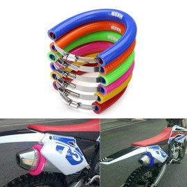 C-FUNN Universal Motorcycle Exhaust Muffler Protector Can Guard For KTM Exc Sxf 250-525 - Orange