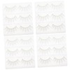 FOMIYES 4sets False Eyelashes Makeup Dense Eyelashes for Nightlife Photography