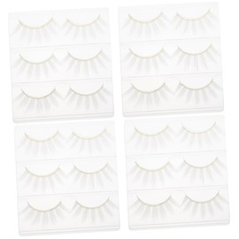 FOMIYES 4sets False Eyelashes Makeup Dense Eyelashes for Nightlife Photography 6pcs*4