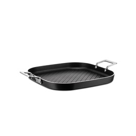 Alessi AJM304 B Pots&Pans Grill pan in Aluminium with Non-Stick Interior, Black