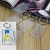 King&Pig 50PCS Key Chains Key Rings with Transparent Clear Picture