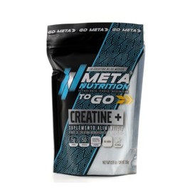 Meta Nutrition Creatina Monohidratada Micronizada Pura. 250gr, 50 Porciones. 100% creatina libre de rellenos, Sin Sabor, Pre-workout.