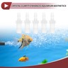 HEROFFIX 5 Pcs Aquarium Plastic Hose Barb Fitting 8/23" to