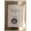 Elevator Permit Frame 4X6 Stainless Steel