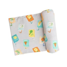 Angel Dear - Juice Box/Grey Swaddle Blanket 45x45