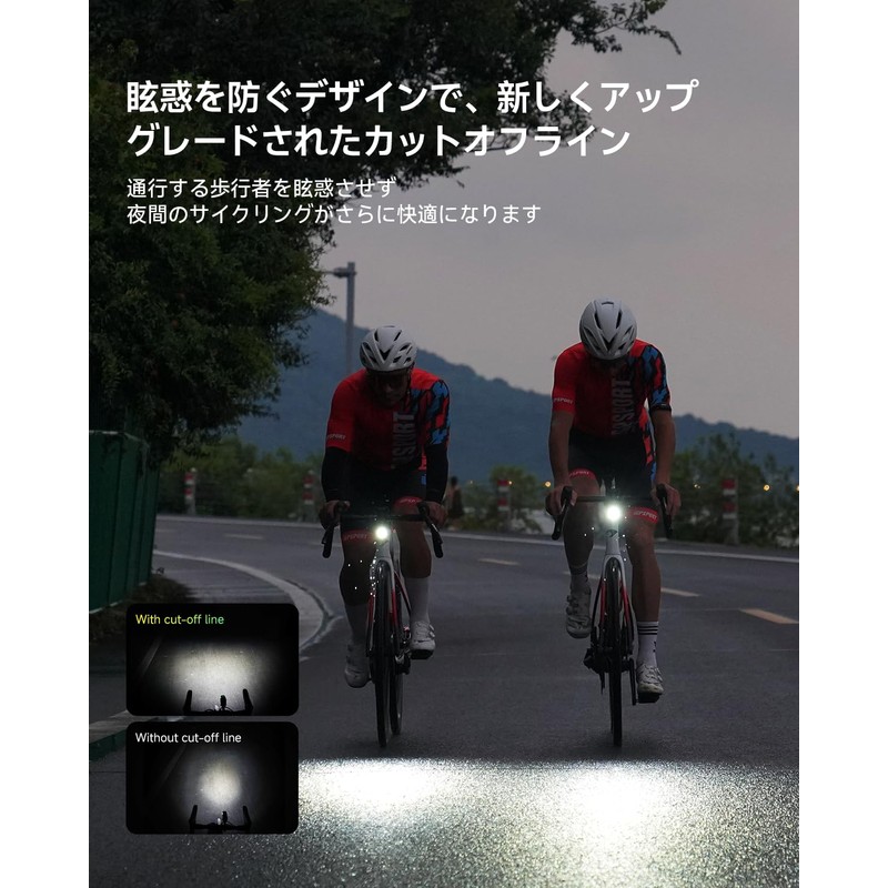 iGPSPORT VS500 Bicycle Light, Smart Road Bike Light, 500 Lumens,