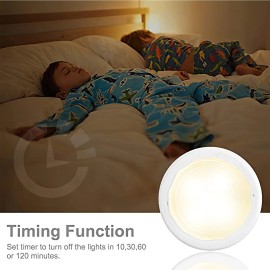 Bawoo Under Cabinet Lights 6 Pack, Bawoo LED Puck Lights Remote Control, 4000K Natu...