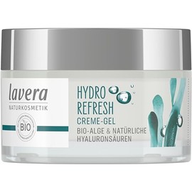 lavera Hydro Refresh Cream Gel - with Algae and Hyaluronic Acid - Noticeable Fresh Effect - Vegan - Natural Cosmetics - 50 ml