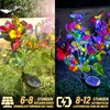 TOTHDATE 2 x Solar Butterflies for Outdoors, Coloured Light Butterflies