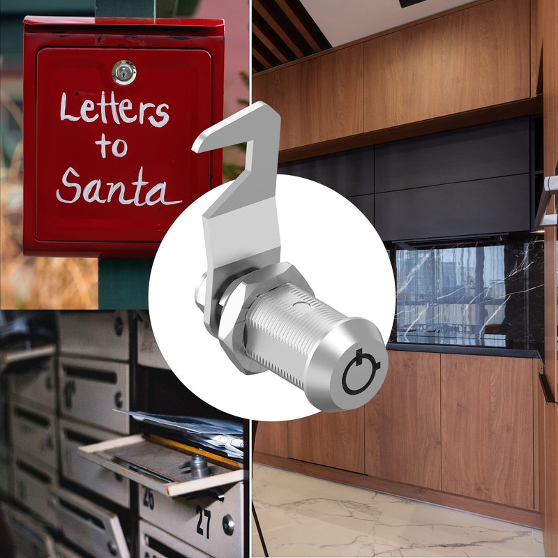 Hecfu 2 Pcs Toolbox Locks with Keys, Tubular Cam Lock