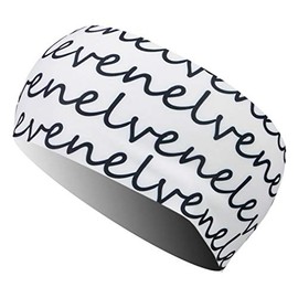 Sports Headbands for Running, Cycling, Hiking, Fitness, Yoga, Crossfit, Cross Skiing and Outdoors, HB Dolomiti Retro, Women, Men and Children (Eleven White)