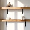 SEHOI 6 PCS 12 Inch Folding Shelf Brackets, Black Heavy