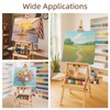 Somime Large Horizontal Wooden H-Frame Studio Easel with Storage Drawer