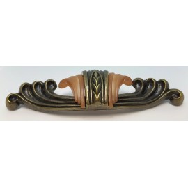 Furniture Knowledge Bakelite 4.25" CC Zinc Diecast Waterfall style knob pull antique modern rustic
