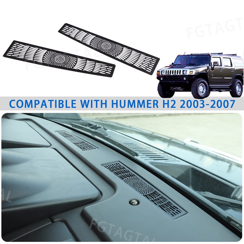 Fgtagtal Dashboard Air Vent Grill Panel Cover Fit for Hummer